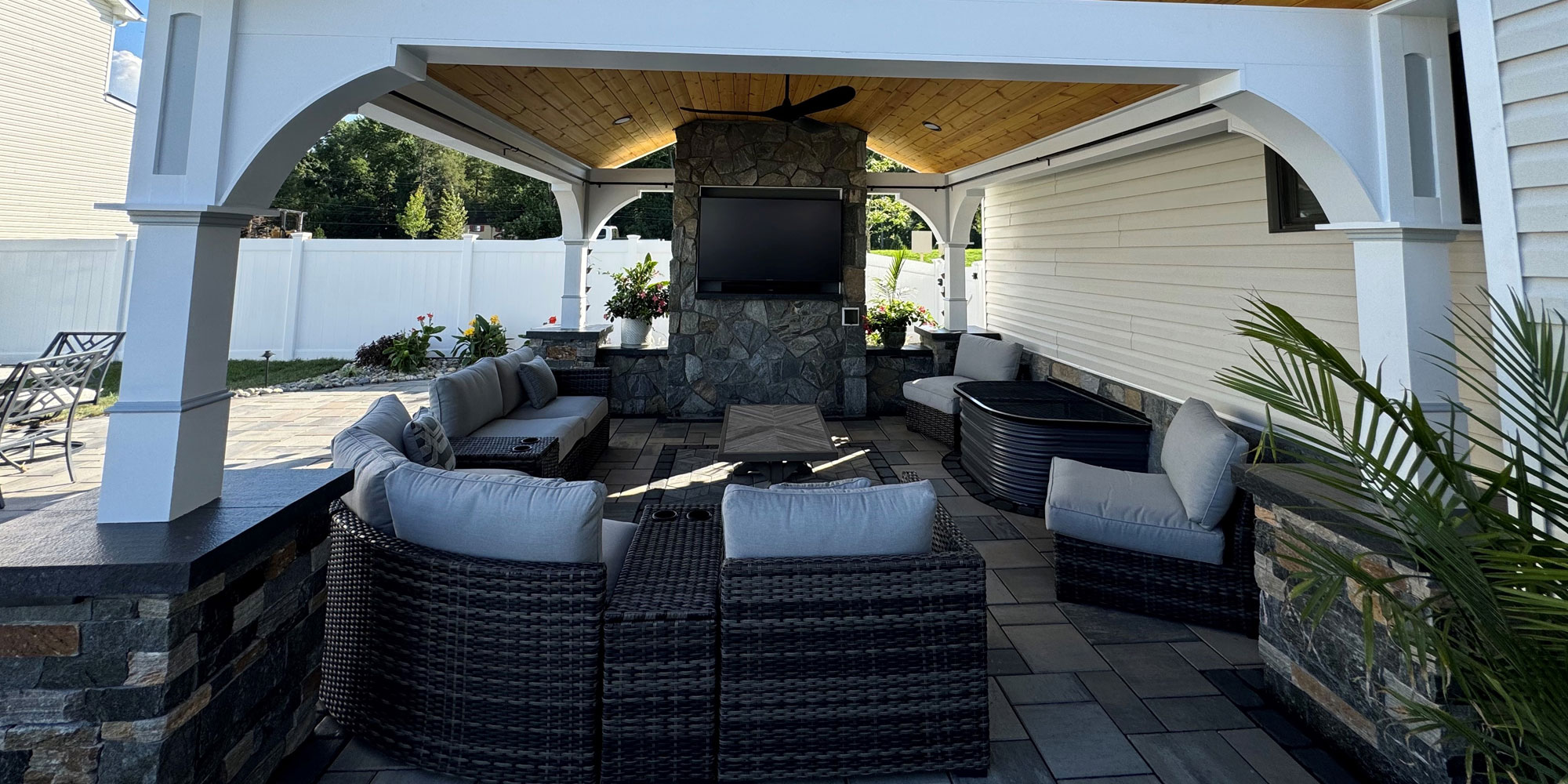 Outdoor covered living space